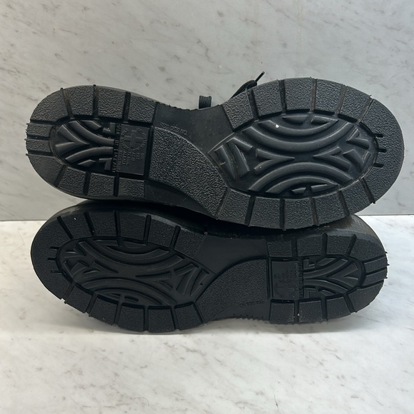 Dr Martens Made In England 90’s Black Tie Shoes Size 8 Men-10 Women Preowned - Picture 9 of 9